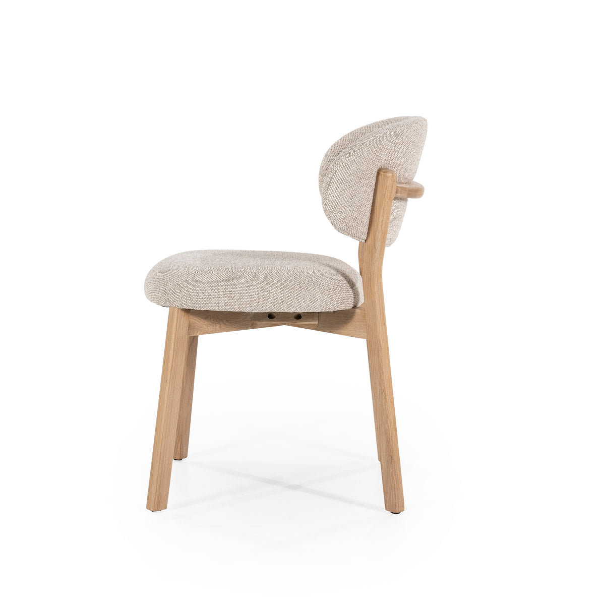 Stoel Mikky naturel - taupe – De Houten Kruik
