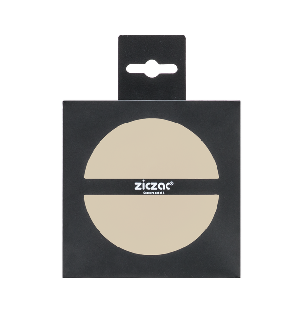 Glasonderzetters S/4 ivoor - 10 cm