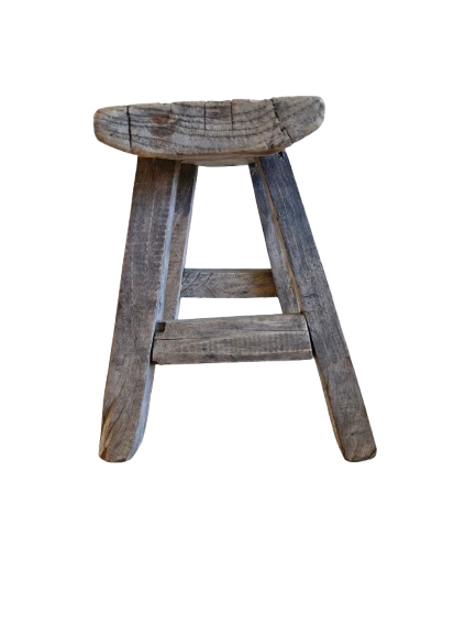 Oud houten kinderkrukje 