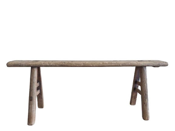 Oude houten bank 