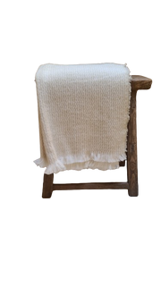 Merino plaid beige - 140 x 180 cm