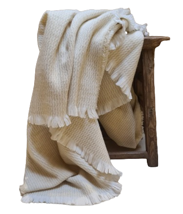 Merino plaid beige - 140 x 180 cm