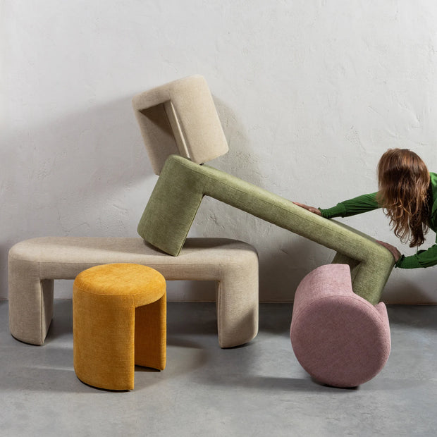 Charlie stool - beige 47 cm