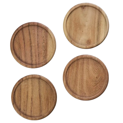 Houten onderzetters set/4