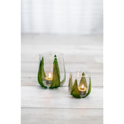 Kaarshouder velvet groen - S