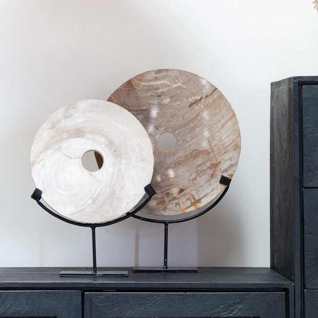 Versteend hout - Donut L 42 cm
