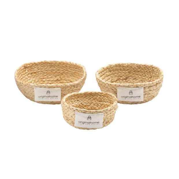 Jute bowls S/3