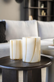 Windlicht Niala beige L
