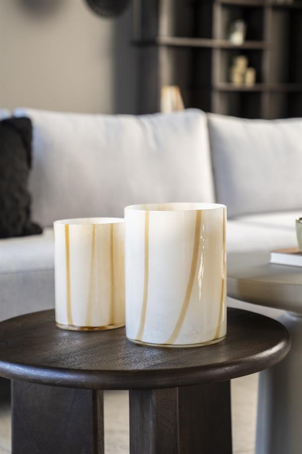 Windlicht Niala beige L