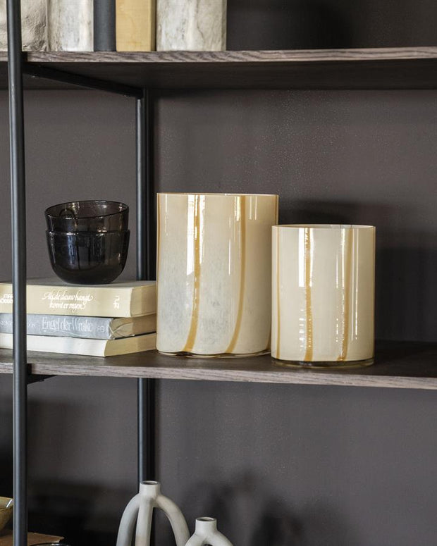 Windlicht Niala beige L