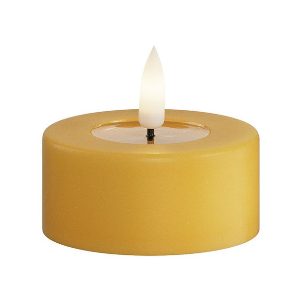 Ledkaars oker set - jumbo theelicht