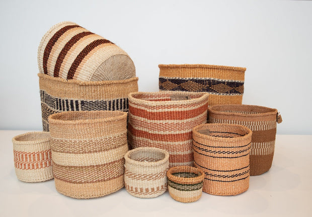 Sisal basket M - practical weave