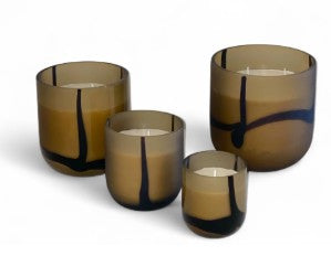 Geurkaars Mystique bruin - 10 cm