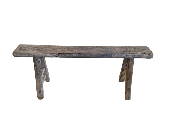 Oude houten bank 