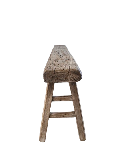 Oude houten bank 
