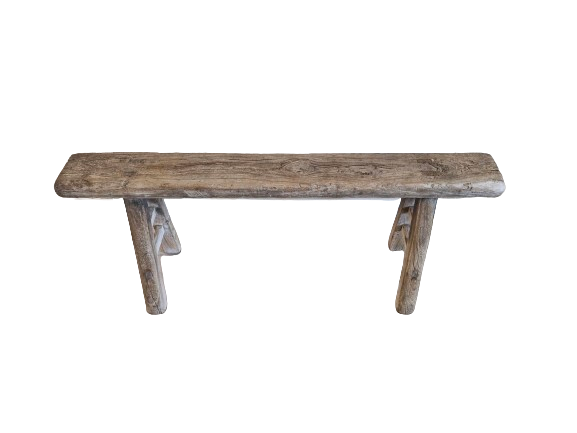 Oude houten bank 