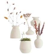 Wandvazen van papier-maché - Set van 5
