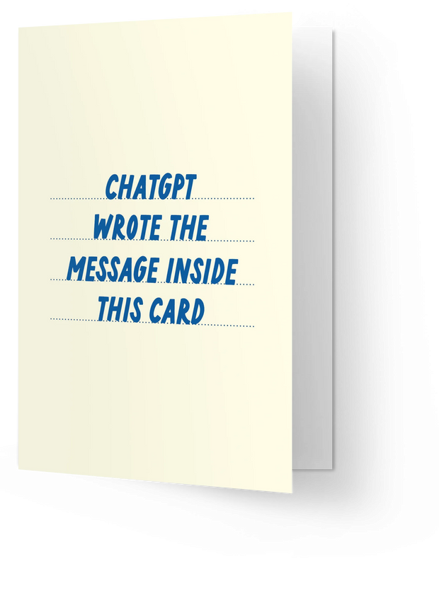 chatgpt wrote the message