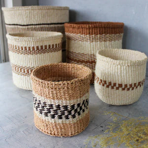 Sisal basket S - practical weave