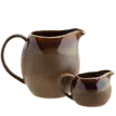 Melkkannetje - stoneware bruin