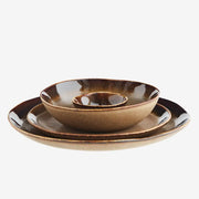 Soepbord - stoneware bruin