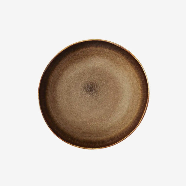 Soepbord - stoneware bruin