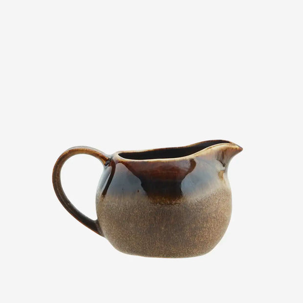 Melkkannetje - stoneware bruin