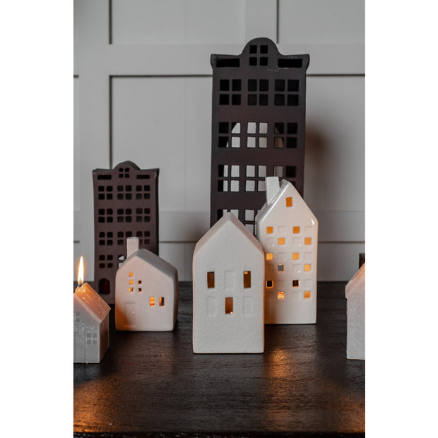 Keramiek huisjes Set / 3
