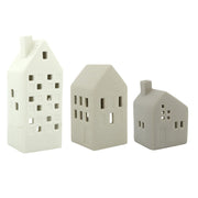 Keramiek huisjes Set / 3