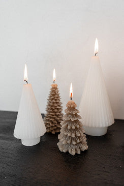 Kaars Tree James taupe - S