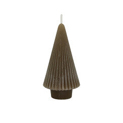 Kaars Tree stripe taupe - S