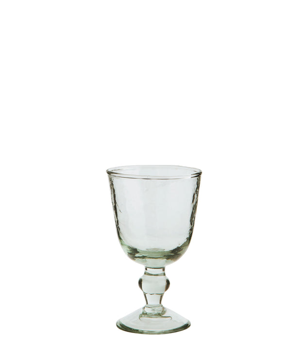 Gehamerd wijnglas - 15 cm