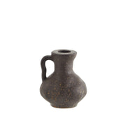 Stoneware kandelaar bruin - 9.5 cm