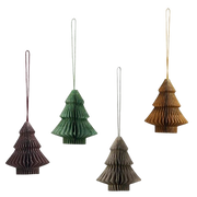 Hangende kerstboompjes set / 4