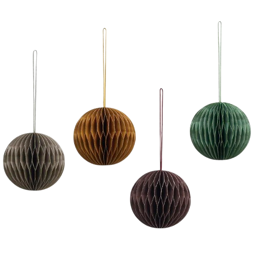 Hangende kerstballen set / 4