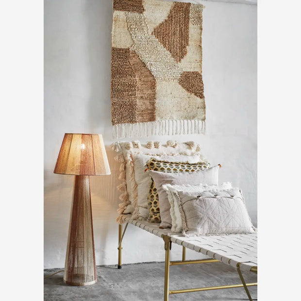 Kussensloop met kwastjes - off white - 60 x 60 cm