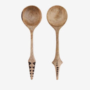 Set/2 houten lepels - carve