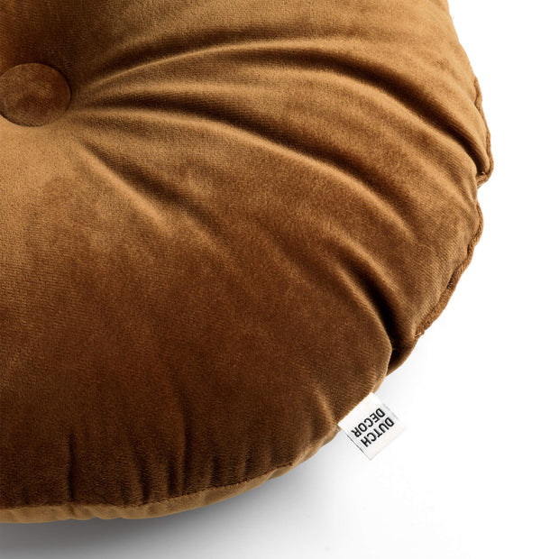 Olly - Sierkussen rond - dia 40 cm - Cognac