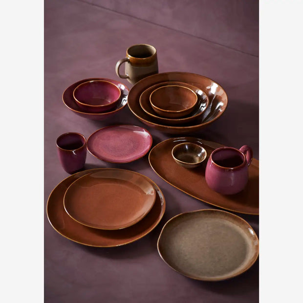 Dinerbord ovaal - stoneware - Cinnamon