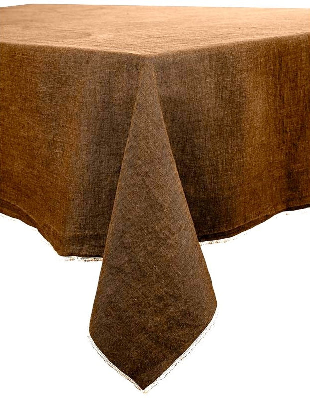 Venise Linnen tafelkleed Moka - 300 cm