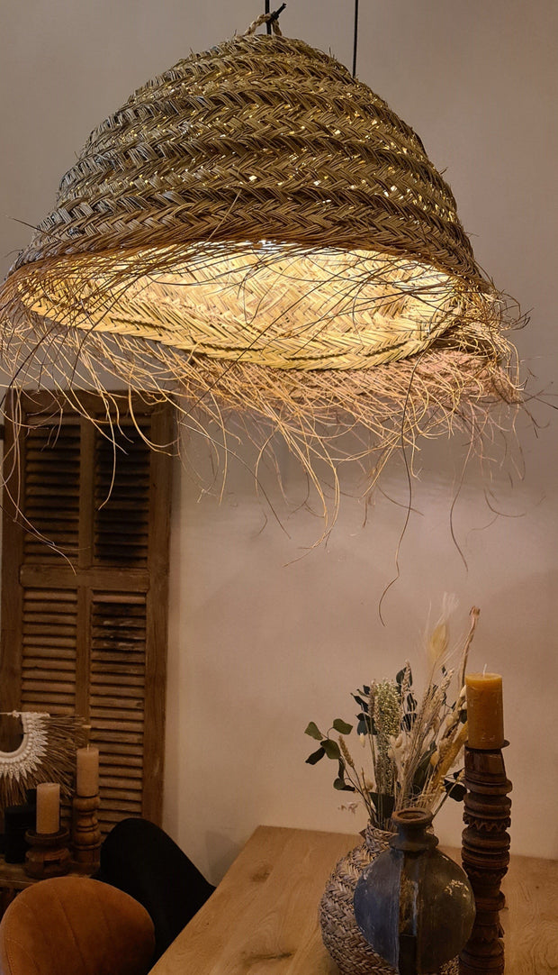 Zeegras hanglamp rond - Essaouira