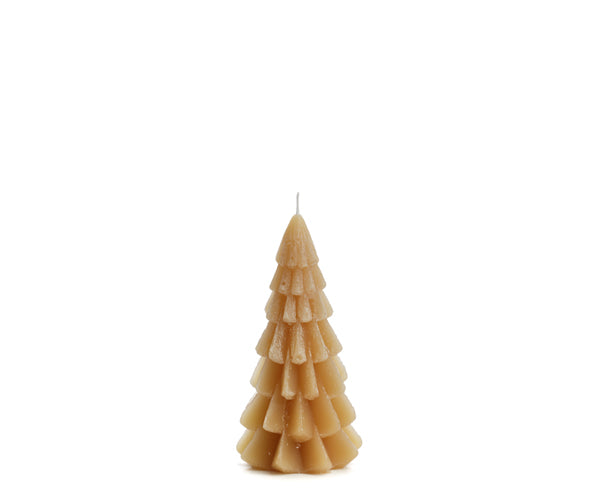 Mooie natuurlijke kerstboomkaarsen in natuurlijke beige kaarsen 