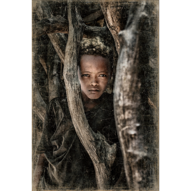 Het kind uit Madagascar portret etnisch van Serge Anton 