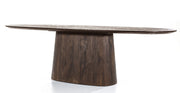 Ovale bruine eettafel Aron 