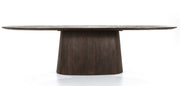 Ovale bruine eettafel Aron 