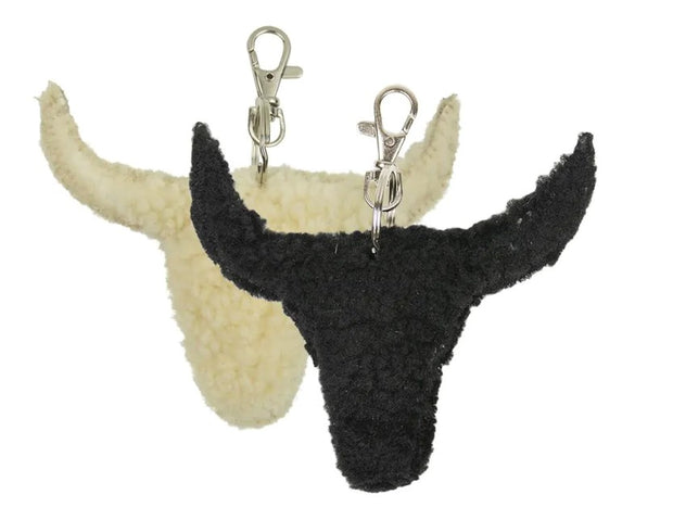 Sleutelhanger stier - zwart