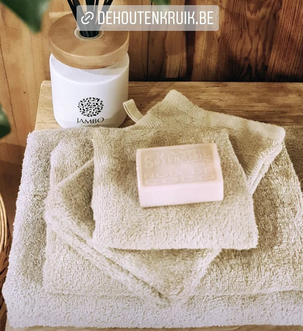Kleine handdoek zandkleur 
