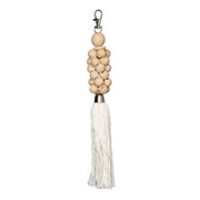 Wooden Beads sleutelhanger - Naturel