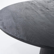 Ronde zwarte eettafel Aron 